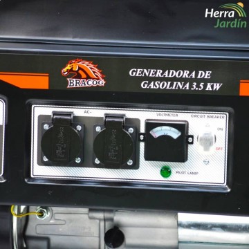 Generador BRACOG LT4500N-5 - Vista tablero frontal